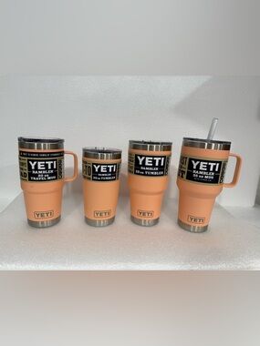 Set of 4 YETI Lowcountry peach